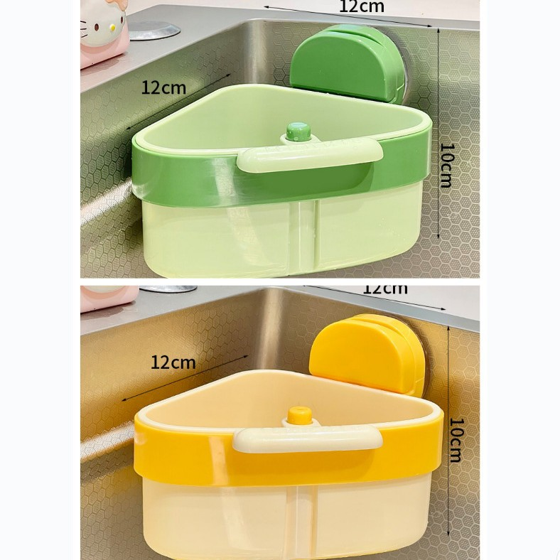 💧2025 New Release - 🍽️Suction Cup Sink Corner Rack(🔥Buy 2 Get 1 Free)
