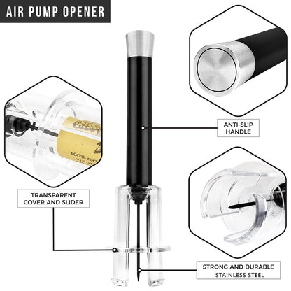 🎄Holiday Pre-Sale Save 49%🔥Air Pump Cork Remover Wine Bottle Opener Set