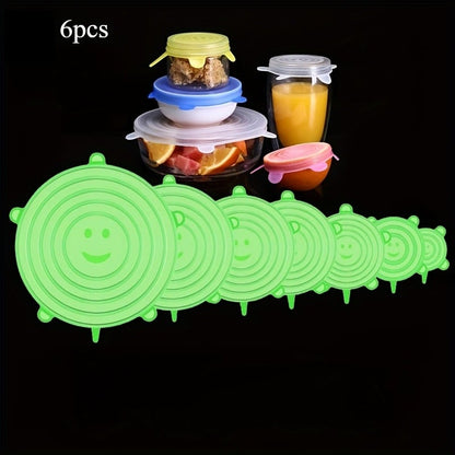 🍽️Silicone Cover Stretch Lids Reusable Airtight Food Wrap Covers