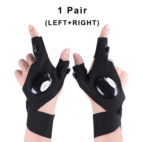 🎄Christmas Sales 49% OFF -🔥🔥Hands-Free LED Half Finger Gloves