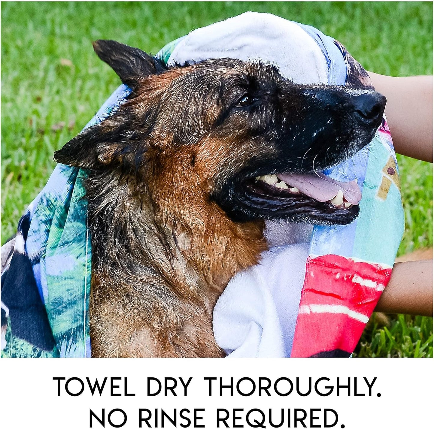 🔥Rinse-Free Dog Shampoo Mitts – Hypoallergenic Pet Bath Wipes, 6 Packs