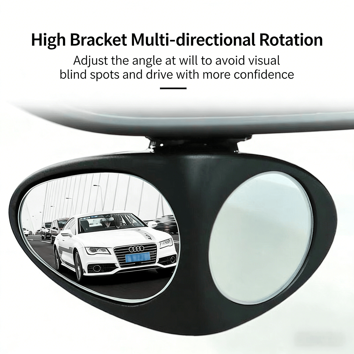 🔥LAST DAY 50% OFF - 🚗HD Car Blind Spot Elimination Mirror - 360° Rotatable, Rain/Fog Resistant