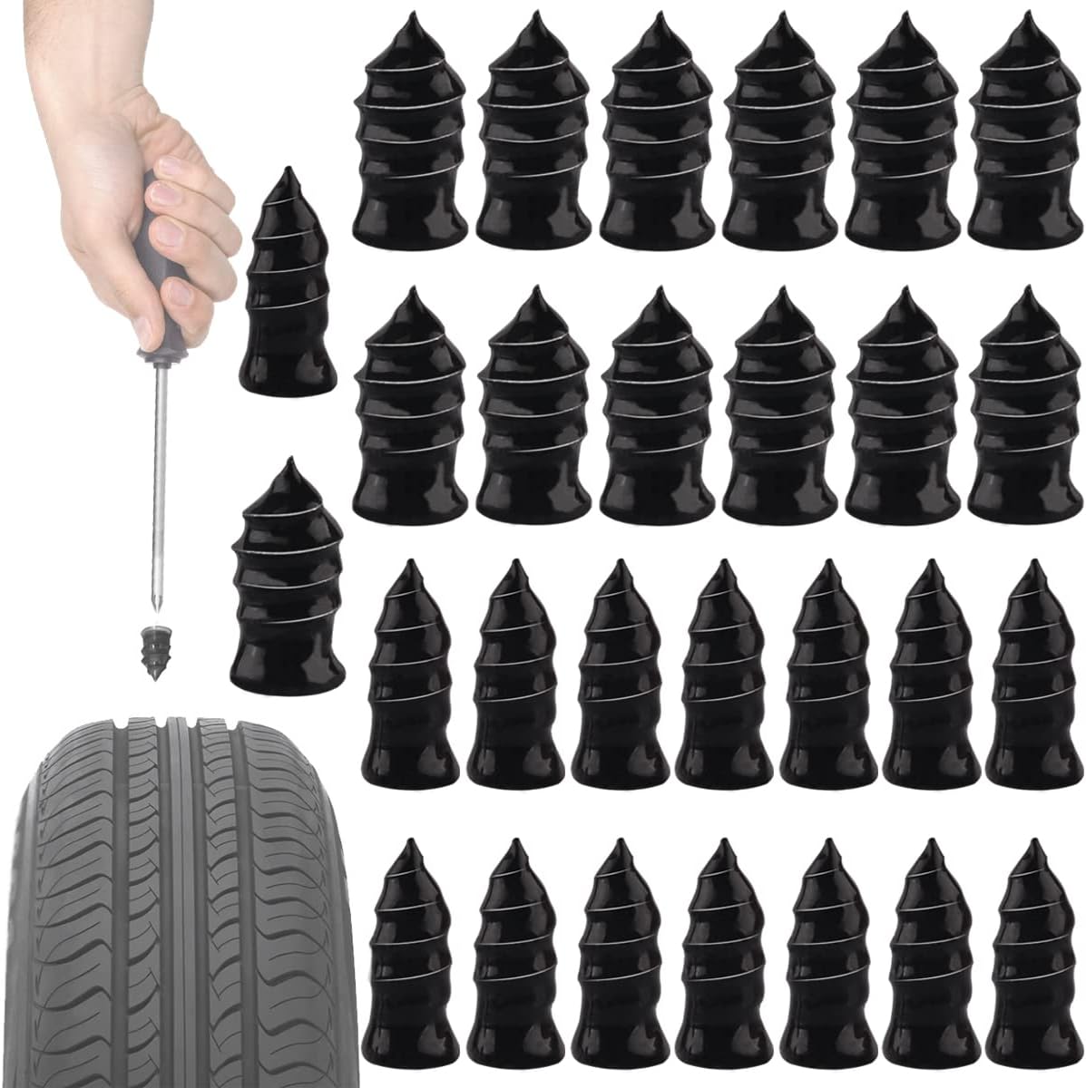 🏆New Year 49% OFF - ✨ Instant Tire Plug Repair Kit 🚚BUY MORE SAVE MORE