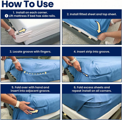 🏆Flash Sale⚡ 50K+ SOLD!💖Sheet Holders - Secure Bed Sheets Firmly in Place