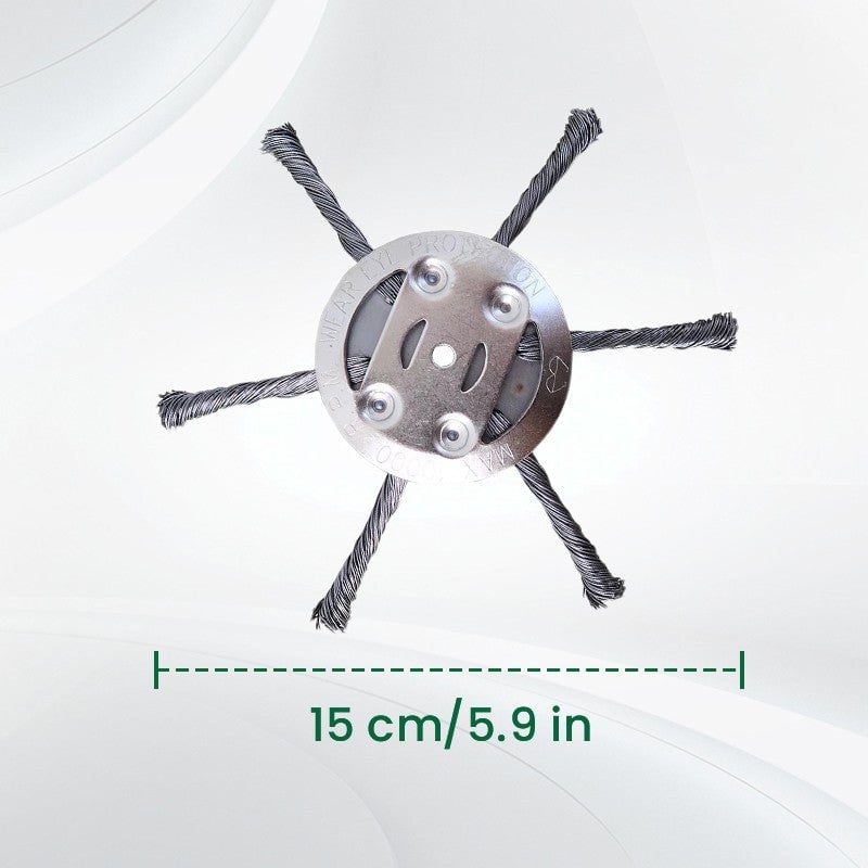 👨‍🌾6 inch Steel Wire Brush Cutter Trimmer Head