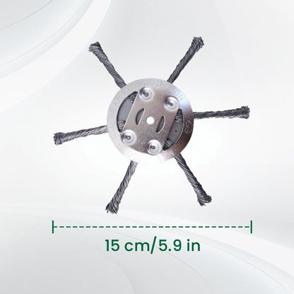 👨‍🌾6 inch Steel Wire Brush Cutter Trimmer Head