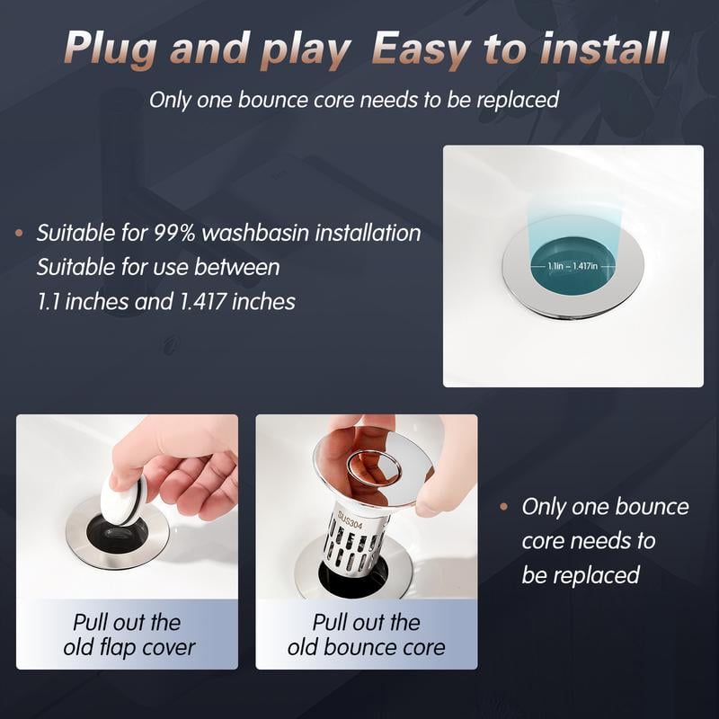 🏆Flash Sale⚡ 50K+ SOLD!🔥- Universal Stainless Steel Drain Strainer (BUY 2 GET 1 FREE)