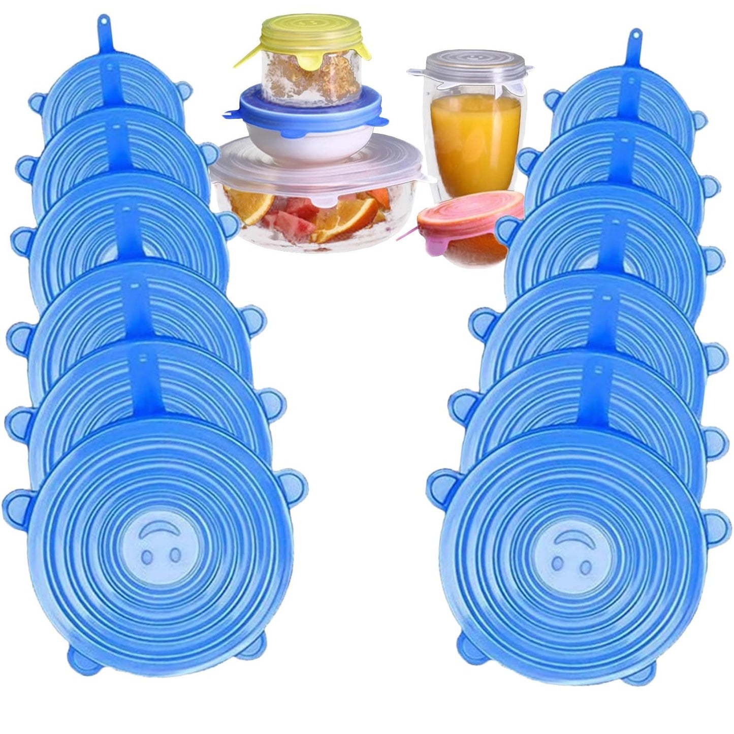 🍽️Silicone Cover Stretch Lids Reusable Airtight Food Wrap Covers