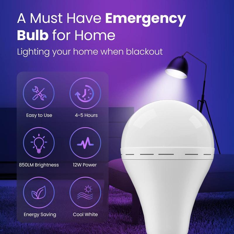 🏠Home Essential Rechargeable Emergency Light Bulbs💡