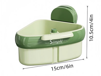 💧2025 New Release - 🍽️Suction Cup Sink Corner Rack（🔥Buy 2 Get 1 Free）