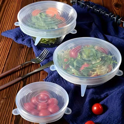 🍽️Silicone Cover Stretch Lids Reusable Airtight Food Wrap Covers