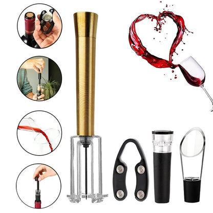 🎄Holiday Pre-Sale Save 49%🔥Air Pump Cork Remover Wine Bottle Opener Set