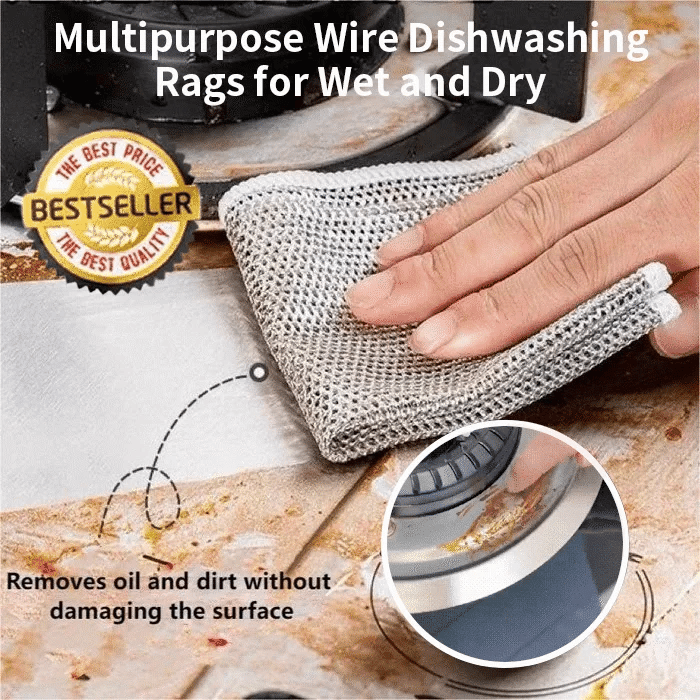 🔥Last Day Clearance Sale - 50% OFF🎄Multipurpose Wire Miracle Cleaning Cloths