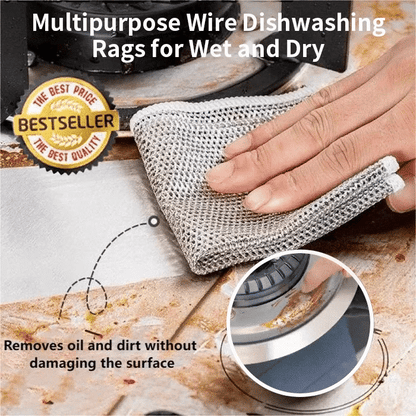 🔥Last Day Clearance Sale - 50% OFF🎄Multipurpose Wire Miracle Cleaning Cloths