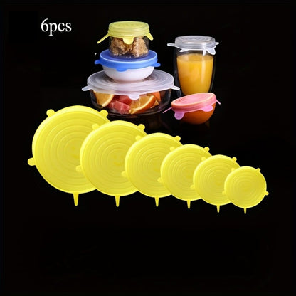 🍽️Silicone Cover Stretch Lids Reusable Airtight Food Wrap Covers